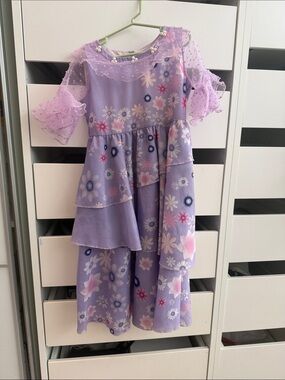 Lilac Isabella Floral Ruffled Party Dress